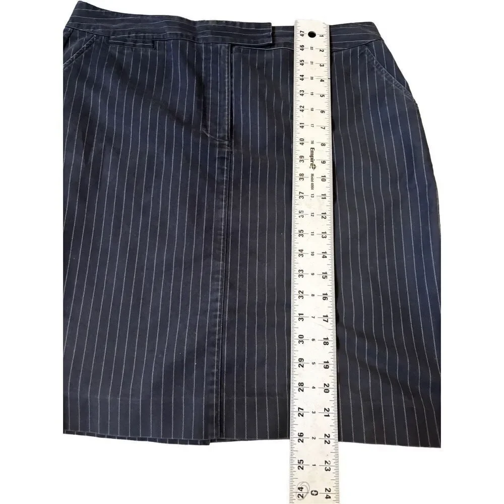 Talbots pin stripped skirt  stretch size 14